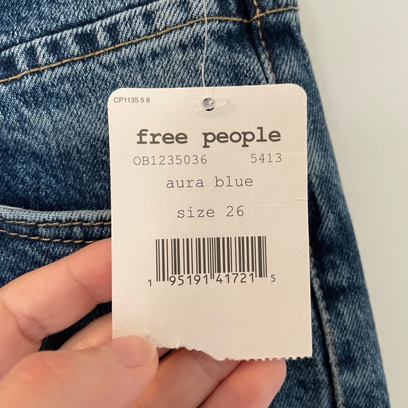 Free people French Girl Flare Jean in Aura Blue - Picture 7 of 11